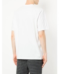 T-shirt à col rond blanc MSGM