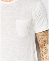 T-shirt à col rond blanc YMC