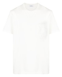 T-shirt à col rond blanc Tagliatore