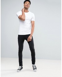 T-shirt à col rond blanc Asos