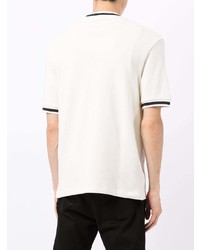 T-shirt à col rond blanc Fred Perry