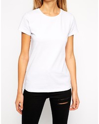 T-shirt à col rond blanc Asos