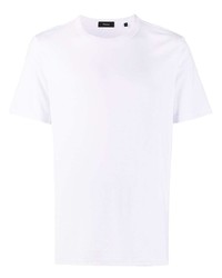 T-shirt à col rond blanc Theory