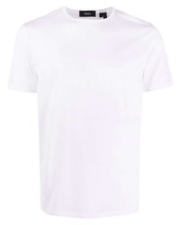 T-shirt à col rond blanc Theory