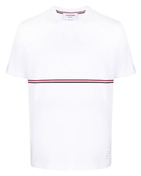 T-shirt à col rond blanc Thom Browne
