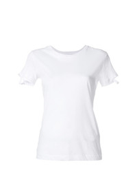 T-shirt à col rond blanc Thom Krom