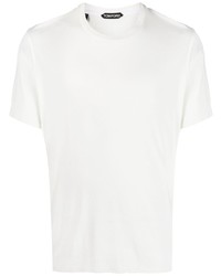 T-shirt à col rond blanc Tom Ford
