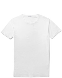 T-shirt à col rond blanc Tomas Maier