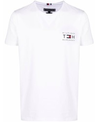 T-shirt à col rond blanc Tommy Hilfiger