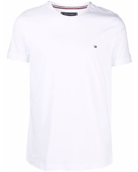 T-shirt à col rond blanc Tommy Hilfiger