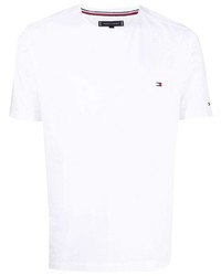 T-shirt à col rond blanc Tommy Hilfiger