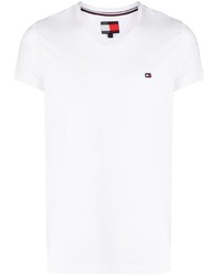 T-shirt à col rond blanc Tommy Jeans