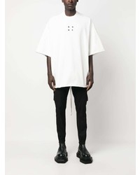 T-shirt à col rond blanc Rick Owens DRKSHDW