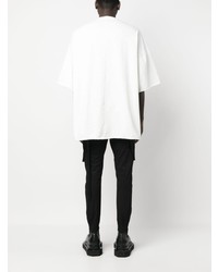 T-shirt à col rond blanc Rick Owens DRKSHDW