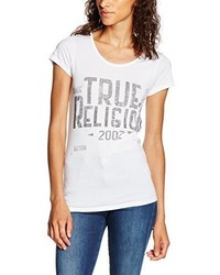 T-shirt à col rond blanc True Religion