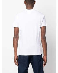 T-shirt à col rond blanc Emporio Armani