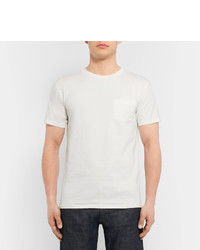 T-shirt à col rond blanc Velva Sheen
