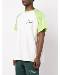 T-shirt à col rond blanc Rhude