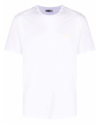T-shirt à col rond blanc Valentino