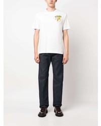 T-shirt à col rond blanc Kenzo