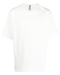 T-shirt à col rond blanc Veilance