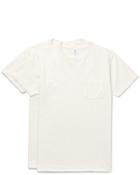 T-shirt à col rond blanc Velva Sheen
