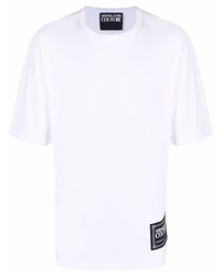 T-shirt à col rond blanc VERSACE JEANS COUTURE