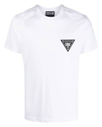 T-shirt à col rond blanc VERSACE JEANS COUTURE