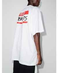 T-shirt à col rond blanc Vetements