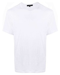 T-shirt à col rond blanc Vince
