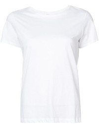 T-shirt à col rond blanc Vince