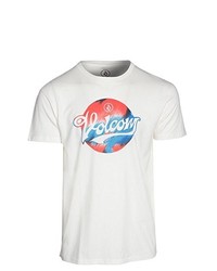T-shirt à col rond blanc Volcom