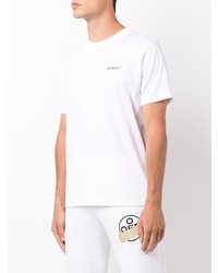 T-shirt à col rond blanc Off-White