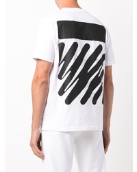 T-shirt à col rond blanc Off-White