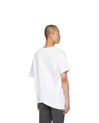 T-shirt à col rond blanc Bottega Veneta