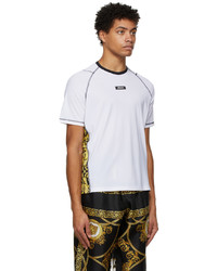 T-shirt à col rond blanc Versace Underwear