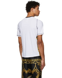 T-shirt à col rond blanc Versace Underwear