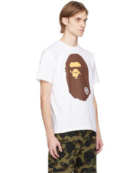 T-shirt à col rond blanc BAPE