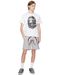 T-shirt à col rond blanc BAPE