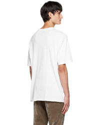 T-shirt à col rond blanc Ksubi