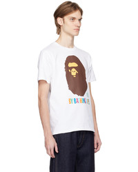 T-shirt à col rond blanc BAPE