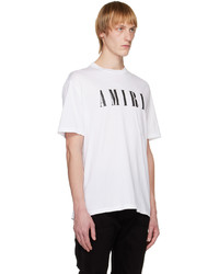 T-shirt à col rond blanc Amiri