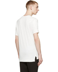 T-shirt à col rond blanc Nude:mm