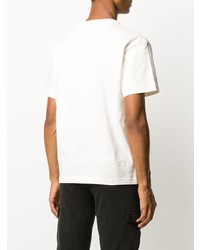 T-shirt à col rond blanc Bottega Veneta