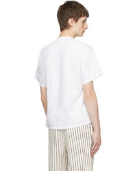 T-shirt à col rond blanc Rito Structure