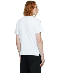 T-shirt à col rond blanc LGN Louis Gabriel Nouchi