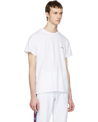 T-shirt à col rond blanc Vetements