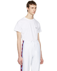 T-shirt à col rond blanc Vetements