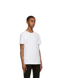 T-shirt à col rond blanc Alexander McQueen