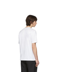 T-shirt à col rond blanc Junya Watanabe
